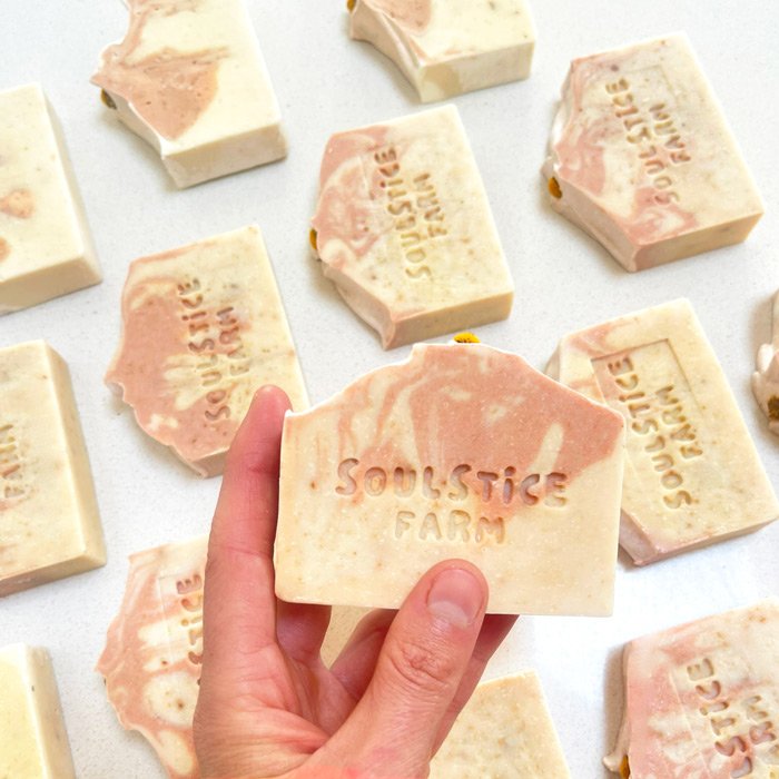 Camomile & Pink Clay Handmade Natural Soap